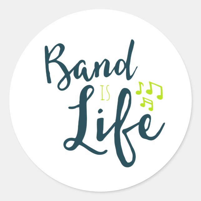 Adesivo Redondo Banda é Presente de Geek de Banda para Músicos de  (Frente)