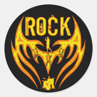 ADESIVO REDONDO BANDA ROCK