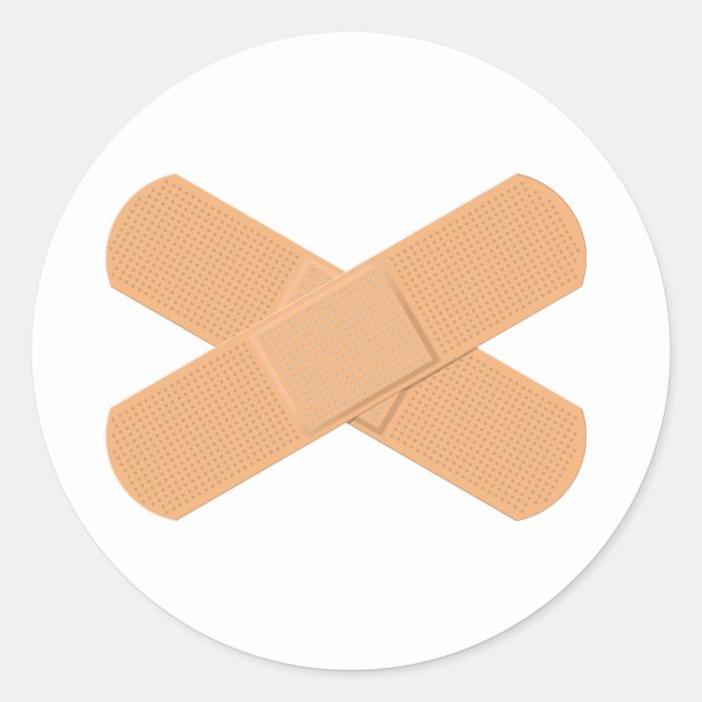 Adesivo Redondo Bandagens (Frente)