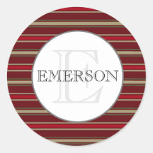 Bandas Clássicas Vermelho Borgonha Branco Personal