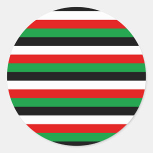 Adesivo Redondo Bandas de bandeira do Kuwait na Jordânia Iraque