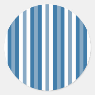 Adesivo Redondo Bandas de Fundo Azul e Branco