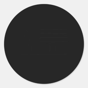 Adesivo Redondo Bandeira Americana