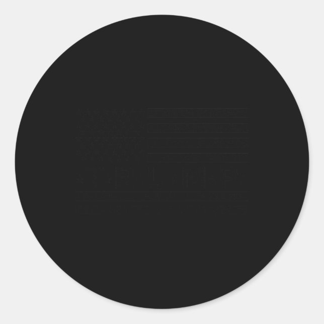 Adesivo Redondo Bandeira Americana (Frente)