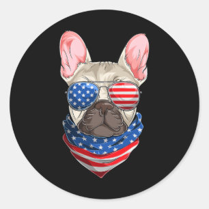 Adesivo Redondo Bandeira Americana