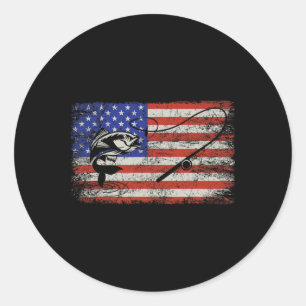 Adesivo Redondo Bandeira Americana 4 De Julho No Dia Da Independên