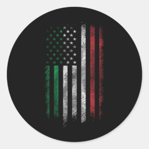 Adesivo Redondo Bandeira Americana 4 De Julho Patriótico Italiano