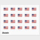 Adesivo Redondo Bandeira americana com 48 estrelas Whipple (Folha)