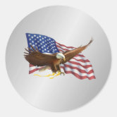 Adesivo Quadrado Bandeira americana