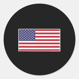 Adesivo Redondo Bandeira Americana Legal Patriótica Eua Bandeiras 