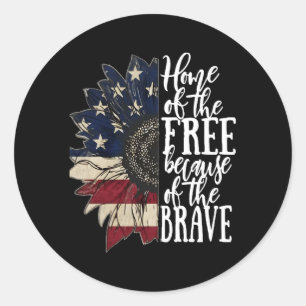 Adesivo Redondo Bandeira Americana Patriot Casa Dos Livres Por Cau