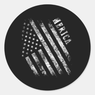 Adesivo Redondo Bandeira Americana Patriota Americana Presentes 4