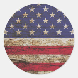Adesivo Redondo Bandeira Americana Patriótica Estados Unidos