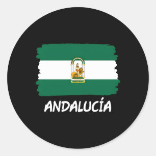 Adesivo Redondo Bandeira Andaluzia