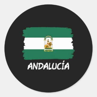 Adesivo Redondo Bandeira Andaluzia