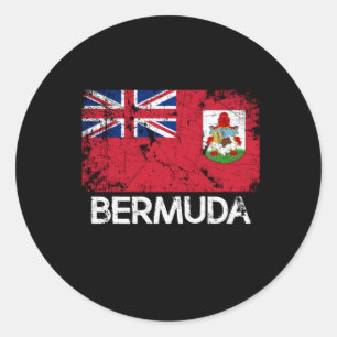 Adesivo Redondo Bandeira Bermudan Feita Nas Bermudas