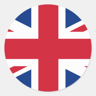 Adesivo Redondo Bandeira Britânica