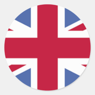 ADESIVO REDONDO BANDEIRA BRITÂNICA