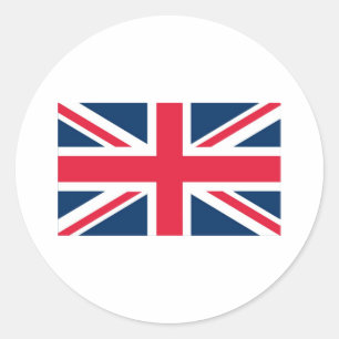 Adesivo Redondo Bandeira Britânica