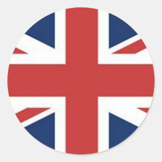 Adesivo Redondo Bandeira Britânica