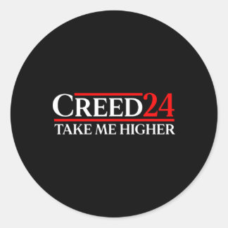 Adesivo Redondo Bandeira Creed 24 Take Me Higher EUA América
