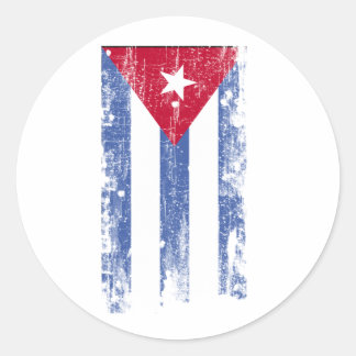 Adesivo Redondo Bandeira Cubana