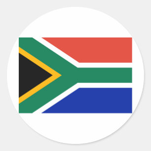 Adesivo Redondo Bandeira da África do Sul