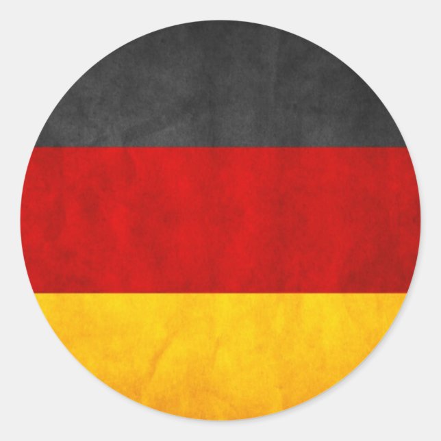 Adesivo Redondo Bandeira da Alemanha (Frente)