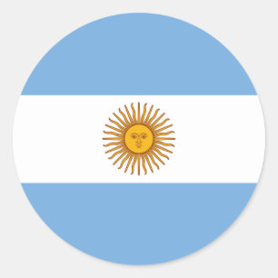 Adesivo Redondo Bandeira da Argentina