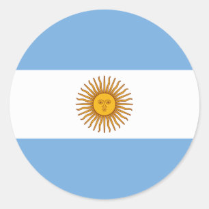 Adesivo Redondo Bandeira da Argentina