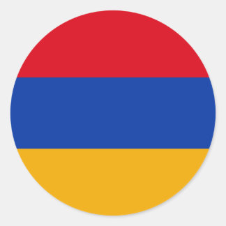 Adesivo Redondo Bandeira da Armênia