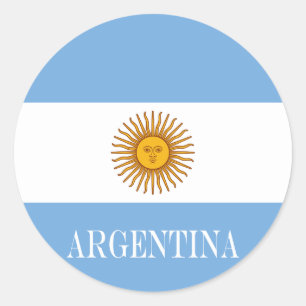 Adesivo Redondo Bandeira da bandera De Argentina de Argentina