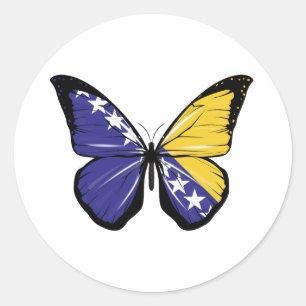 Adesivo Redondo Bandeira da Bósnia-Herzegovina