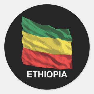 Adesivo Redondo Bandeira da Etiópia