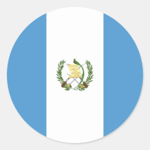 Adesivo Redondo Bandeira da Guatemala, Bandeira da Guatemala