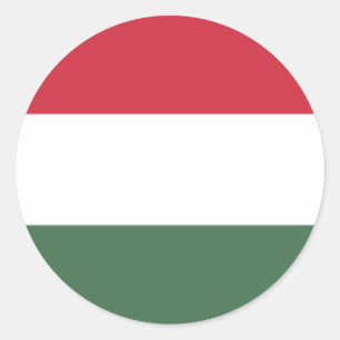 Adesivo Redondo Bandeira da Hungria