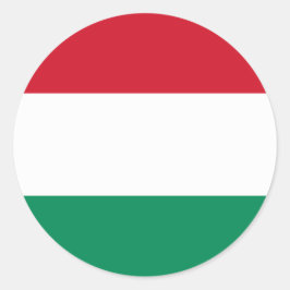 Adesivo Redondo Bandeira da Hungria