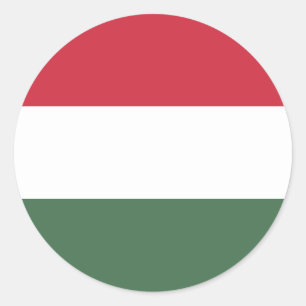 Adesivo Redondo Bandeira da Hungria
