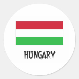 Adesivo Redondo Bandeira da Hungria
