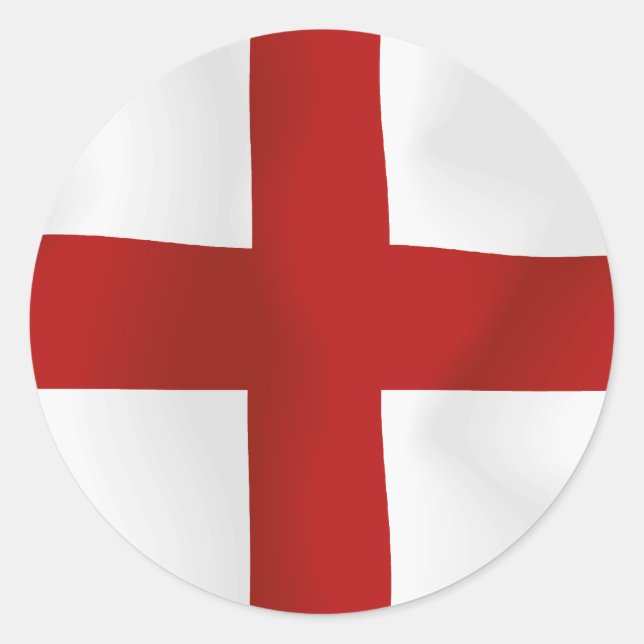Adesivo Redondo Bandeira Da Inglaterra (Frente)