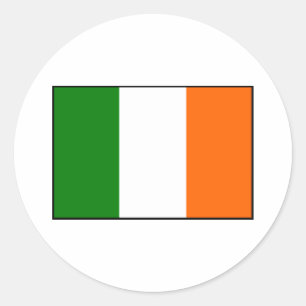 Adesivo Redondo Bandeira da Irlanda
