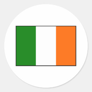 Adesivo Redondo Bandeira da Irlanda