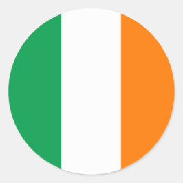 Adesivo Redondo Bandeira da Irlanda