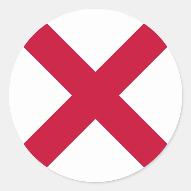 Adesivo Redondo Bandeira da Irlanda do Norte (Frente)