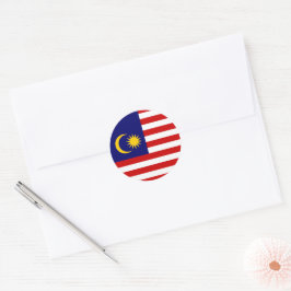 Adesivo Redondo Bandeira da Malásia