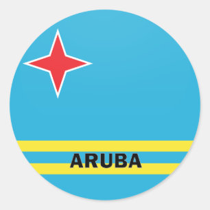 Adesivo Redondo Bandeira da qualidade de Aruba Roundel