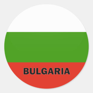Adesivo Redondo Bandeira da qualidade de Bulgária Roundel