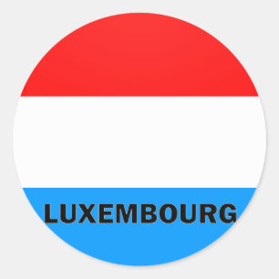 Adesivo Redondo Bandeira da qualidade de Luxembourg Roundel