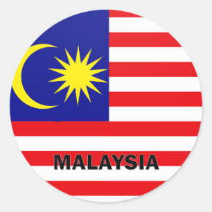 Adesivo Redondo Bandeira da qualidade de Malaysia Roundel