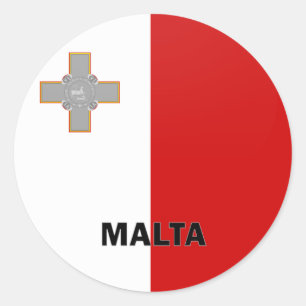 Adesivo Redondo Bandeira da qualidade de Malta Roundel